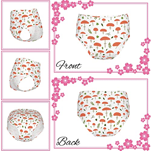Girls' Briefs Red Polka Dots Mushrooms Cotton Underwear Stretch Bikini Panties Toddler Kids Soft Undies 10T-13T 2 Pack #TOP1