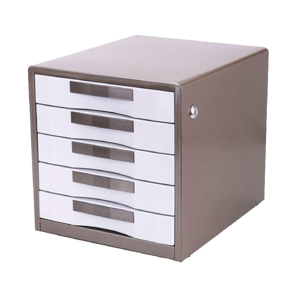 ASerZenith File Manager Lockable Desktop Drawer File Cabinet 30 * 35 * 30.8Cm Organize And Secure Your Files,D-One Size