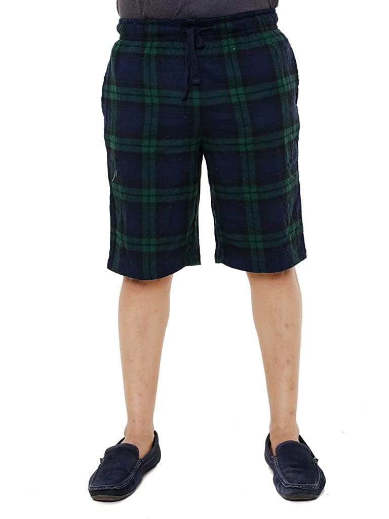 twist99 Mens Muliticolored Linen Checkered Nightwear Casualwear Shorts-picture-16