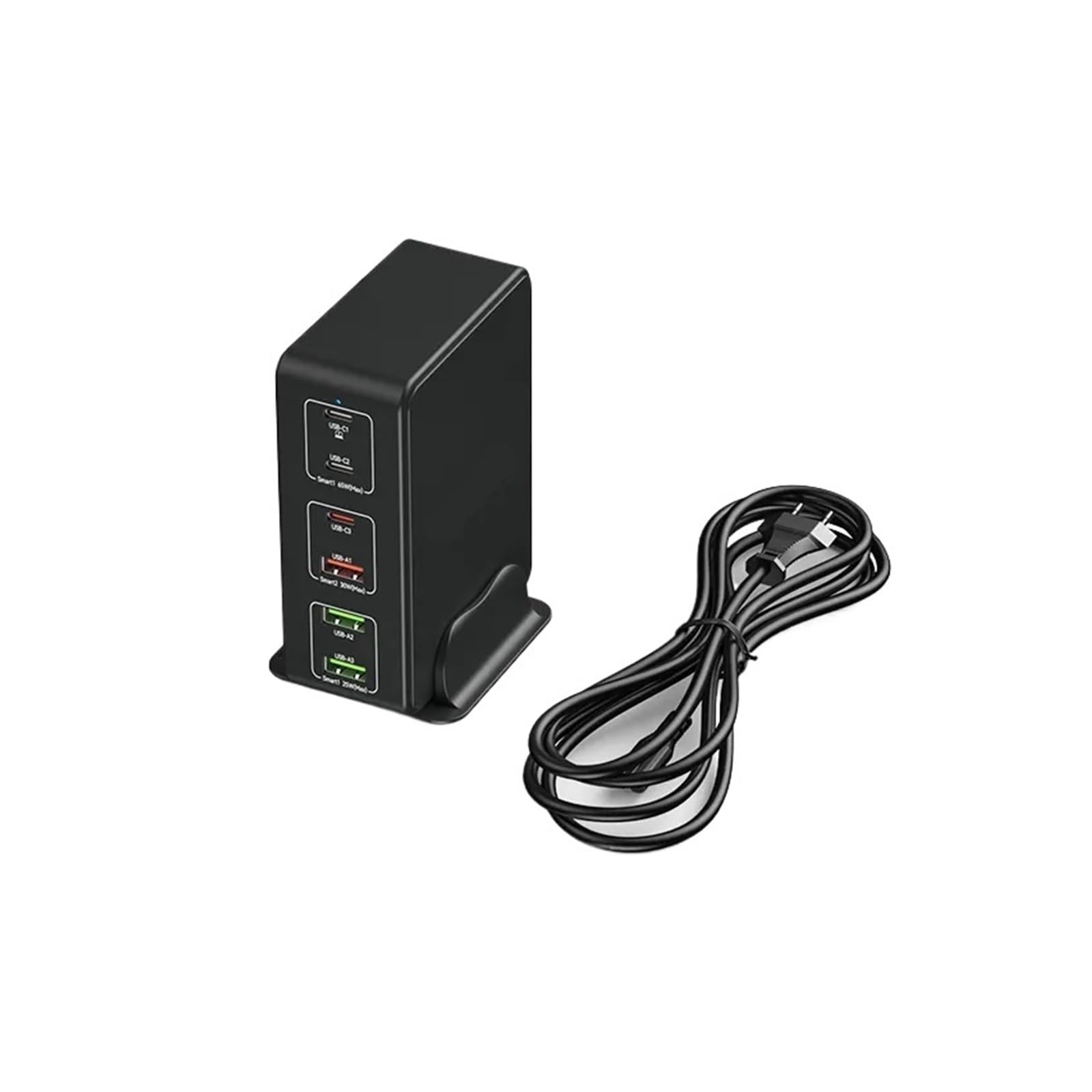 120W GaN Charger 6 Port Desktop Multi USB Charger 100W PD PPS QC4.0 Quick Charger For Laptop Tablet