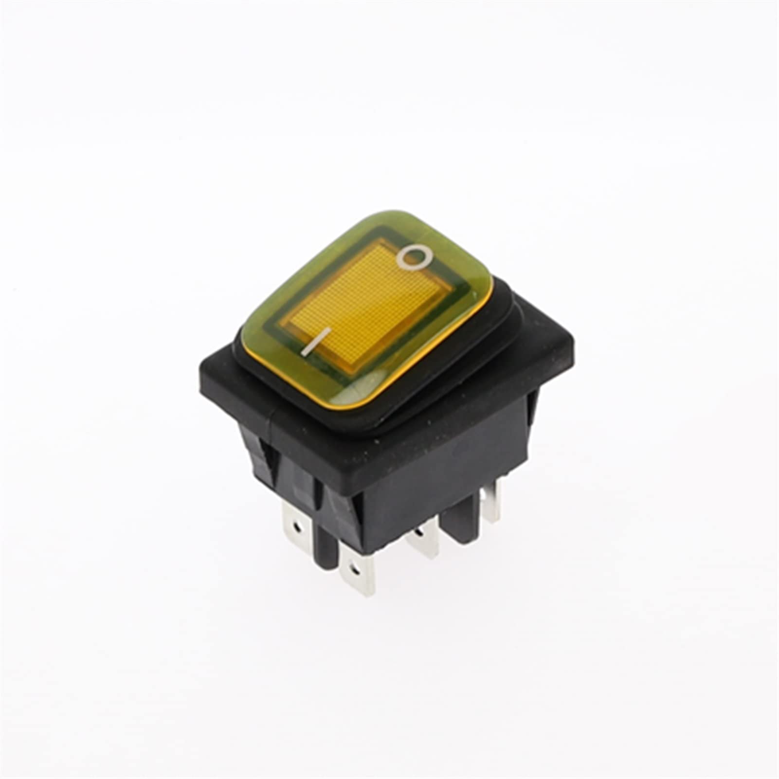 Interrupteur à bascule étanche IP67 KCD4 20A marche-arrêt DPST commutateur 6 broches lumineux
