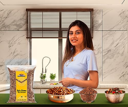 Rani Kala Chana (Desi Chickpeas Chana with skin) 32oz (2lbs) 908g ~ All Natural | Gluten Friendly | NON-GMO | Kosher | Vegan | Indian Origin