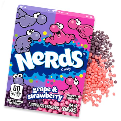 Balas Sabor Uva e Morango Nerds 142g