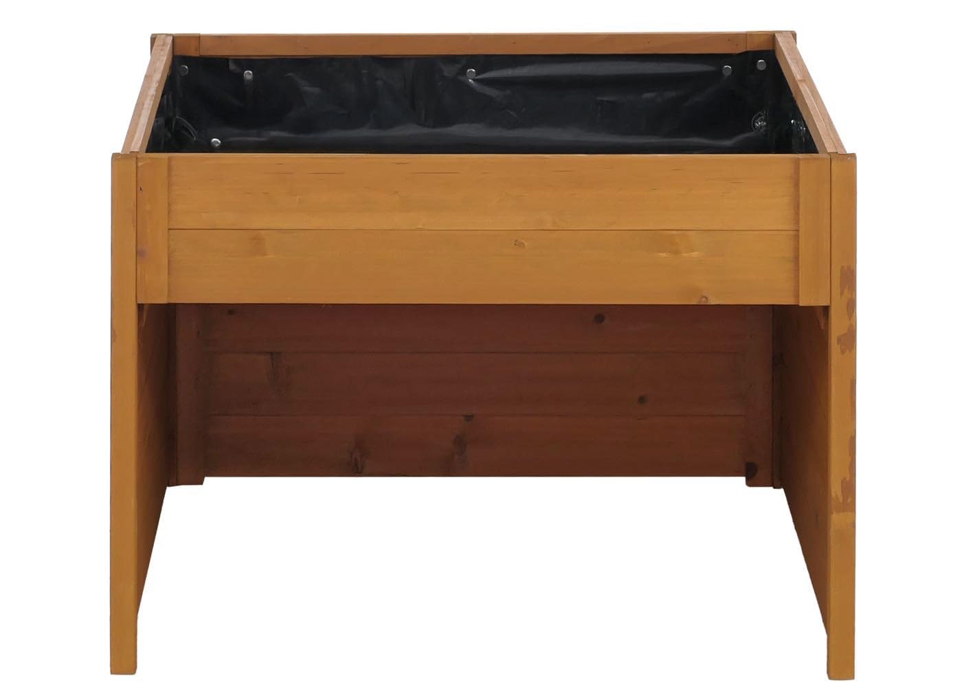 Garage pour Robot Tondeuse avec bac à Plantes HWC-Q17 50x70x80 cm Naturel