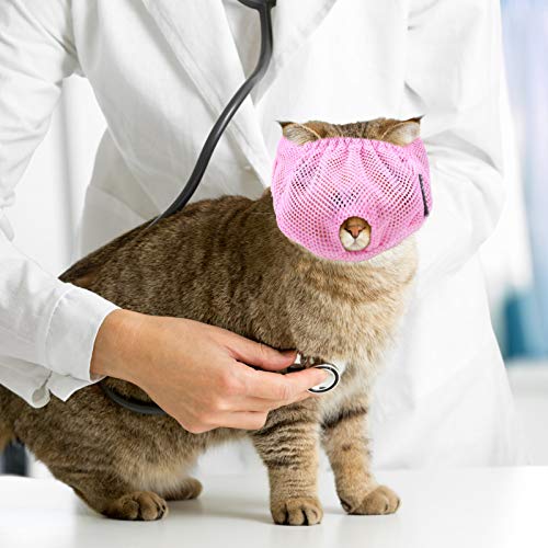Weewooday WEEWOODAY-948 3 Pieces Cat Muzzles Breathable Mesh Muzzles Cat Grooming Restraint Bags thumb #4
