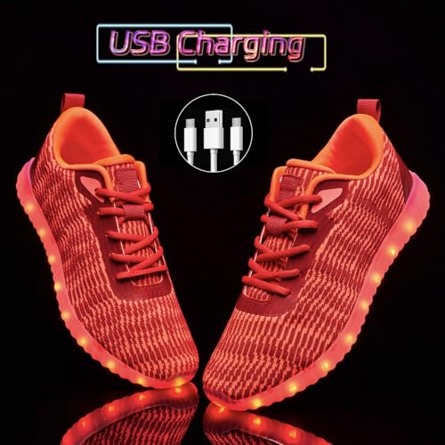 Image of Light Up Shoes for Women Men, LED Sneakers USB Charging Unisex Adult Glow Party Cool Dancing Shoes