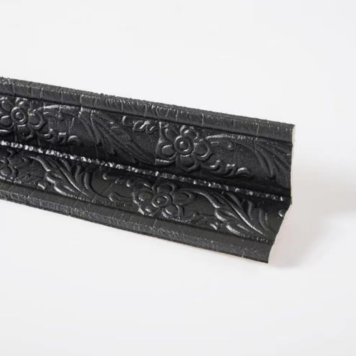 Guest Ruyunlai Black Self Adhesive 3D Foam Wall Trim Peel And Stick Wallpaper Border For Ceiling Crown Molding And Wall Skirting Baseboards 8Cm X 230Cm X 2Pcs