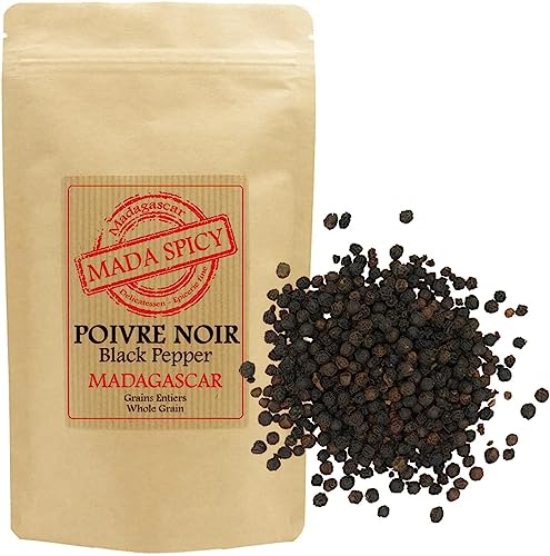 Pepe nero grani di Madagascar 125g. Primissima qualità. Bustina kraft