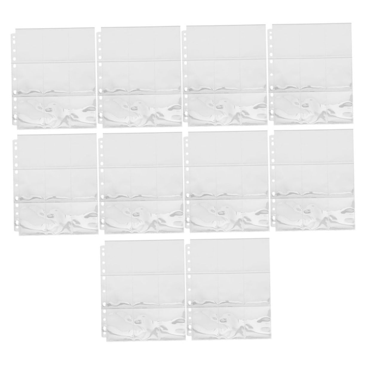 50Pcs Photo Card Sleeves Toploading Page Protectors for Standard Sized Trading Cards Baseball Cards Business Cards and Photos Material