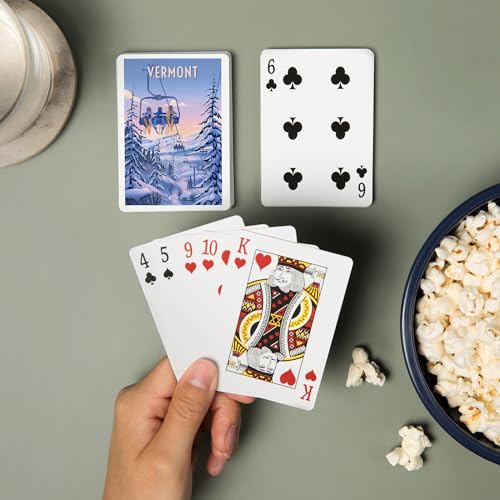Lantern Press Vermont, naipes poker 52 cartas para adultos miniatura 2