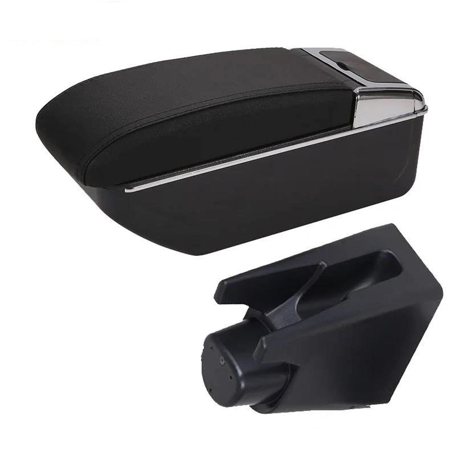 Hjkdsz Type B Car Centre Consoles Double Layer Storage Rear Utility Box For Etios For Aygo Bj Interior Parts Dedicated Retrofit(Type B)