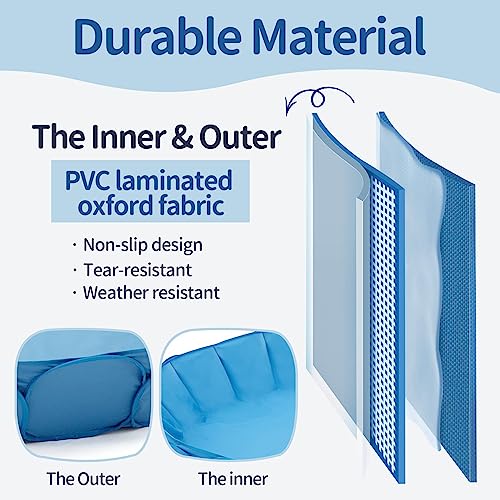 Alvantor Pet Swimming Pool - Foldable, Portable Dog Bathing Tub and Kiddie Pool - Indoor/Outdoor Fun - 63"x12" - Patent Pending by Alvantor - Image 2
