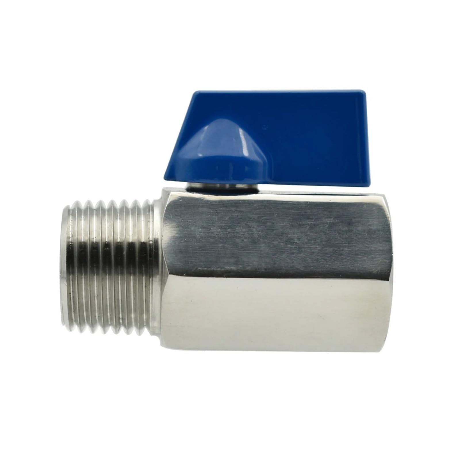 1 Mini válvula de bola de acero inoxidable SS304/316L 1/8 1/4 3/8 1/2 3/4 rosca BSP(Male female,SS304_1/8")