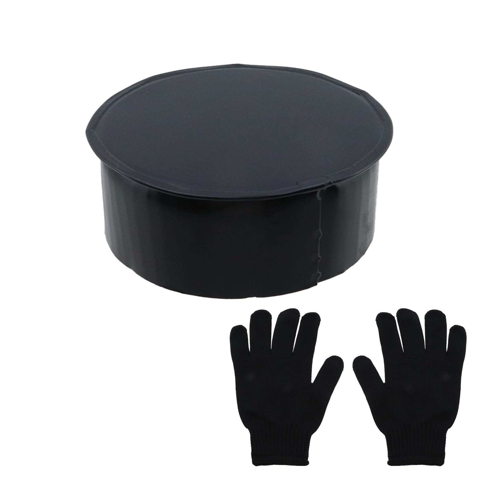 Embout de conduit en métal galvanisé noir 10,2 cm Semetall avec gants