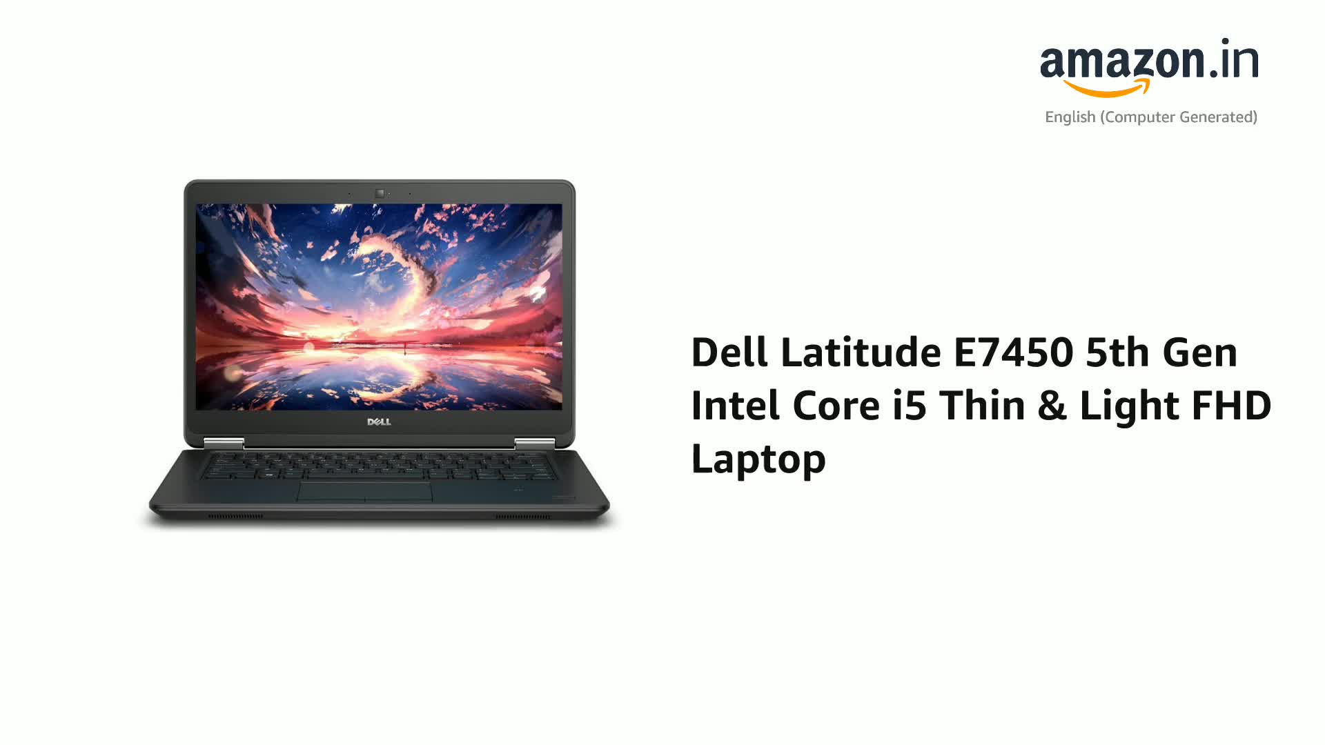 Refurbished) Dell Latitude E7450 5th Gen Intel Core i5 Thin