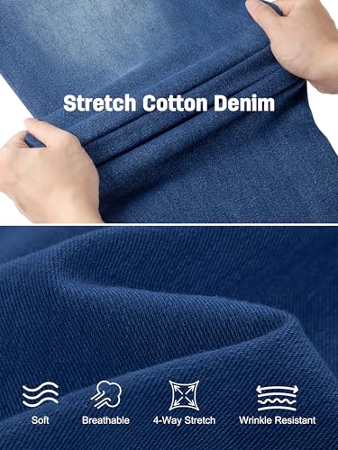 Petite Women's 24"/26"/28"/30" Stretch Flare Jeans High Waisted Curvy Bootcut Denim Pants4