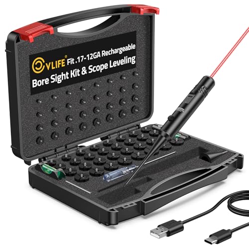 CVLIFE Rechargeable Green Laser Boresighter Scope Leveling Kit 64 Adapters - image 1
