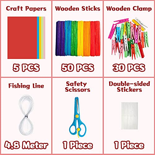 Bastelset Kinder, 1300+PCS Withosent DIY Basteln Bastelkoffer, Bastelzubehör Bastelmaterial Scrapbooking, Pfeifenreiniger, Pompons, Federn, Perlen, Wackelaugen, Pailletten Bastelbedarf für Kleinkinder