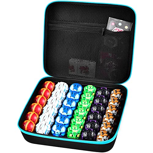 Extra Large Toy Organizer Storage Case Compatible with 36 Pcs Bakugan Figures, BakuCores and Armored Alliance, Geogan Rising Battle Action Figure, Bakugons Box Holder with Mesh Pocket (Bag Only)