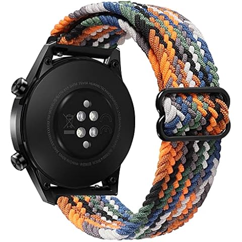 Yaspark Strap Compatible with Galaxy Watch 3 45mm, 22mm Braided Nylon Elastic Band Compatible Suitable for Huawei Watch GT2 Pro/GT 2 46mm/Huawei Watch GT Pro/Gear S3 Frontier Cover