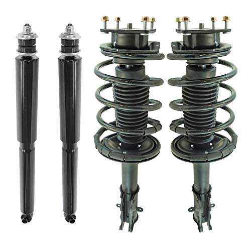 Image of TRQ Front and Rear Complete Strut Assembly & Shock Absorber Kit Complete Strut & Coil Spring Assembly Compatible with 2011-2014 Ford Mustang