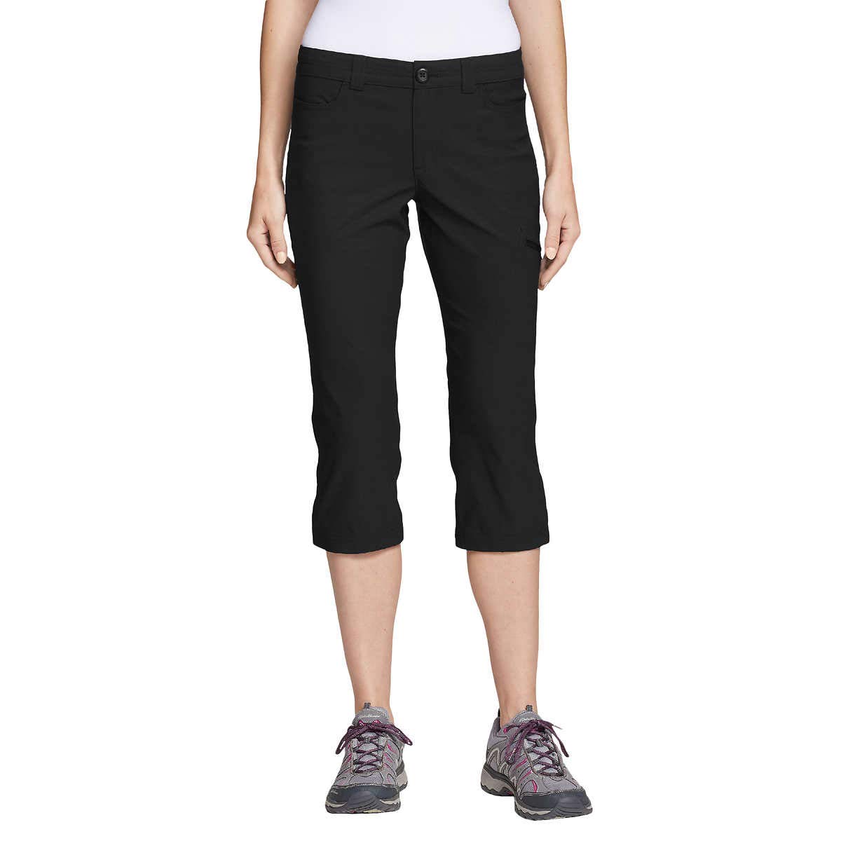 Eddie Bauer Rainier Capris Black 4 : Amazon.sg: Fashion