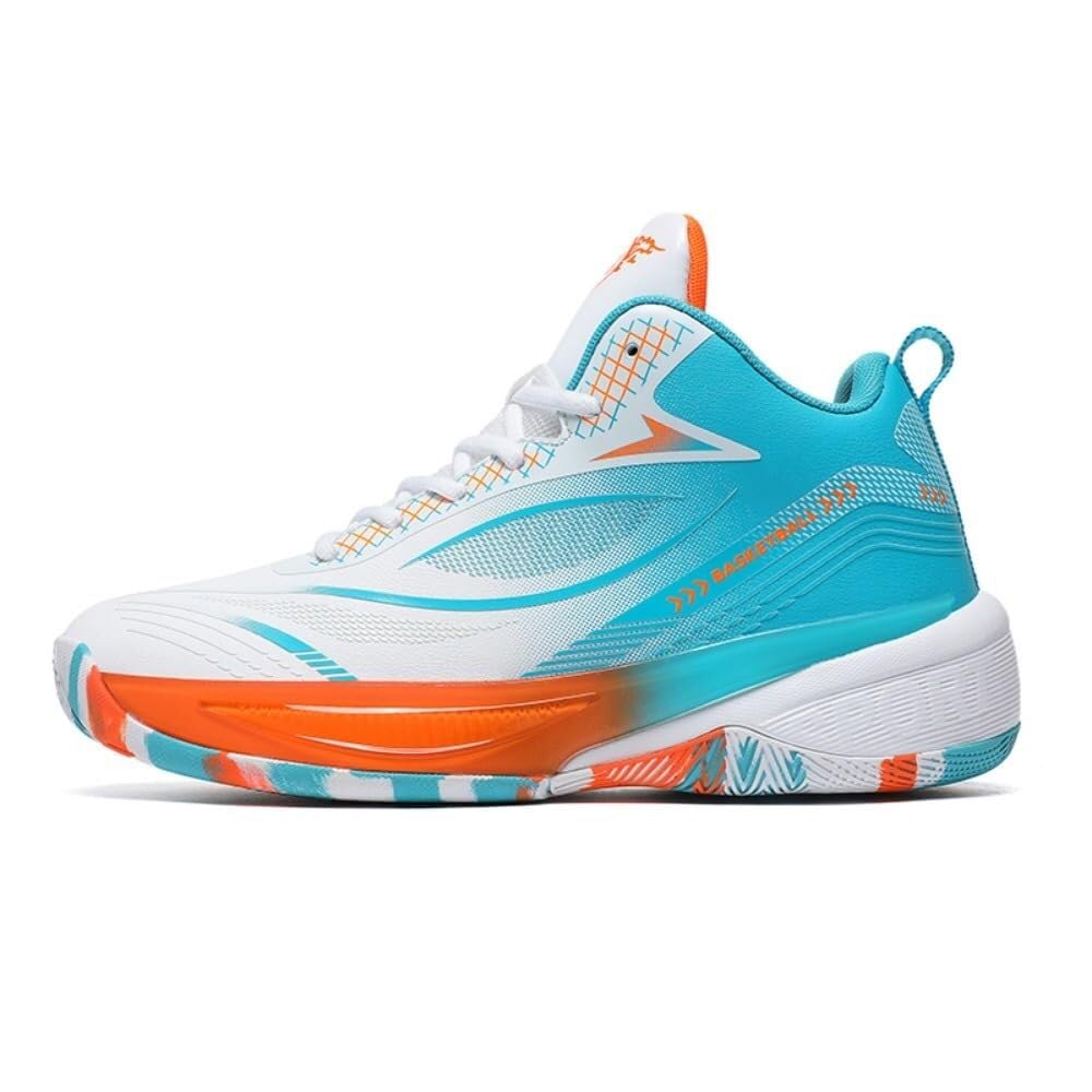 Zapatillas de Baloncesto for Hombre, de Talla Grande, Resistentes al Desgaste, con amortiguación y Rebote, con Suelo de Cemento, for Entrenamiento Deportivo.