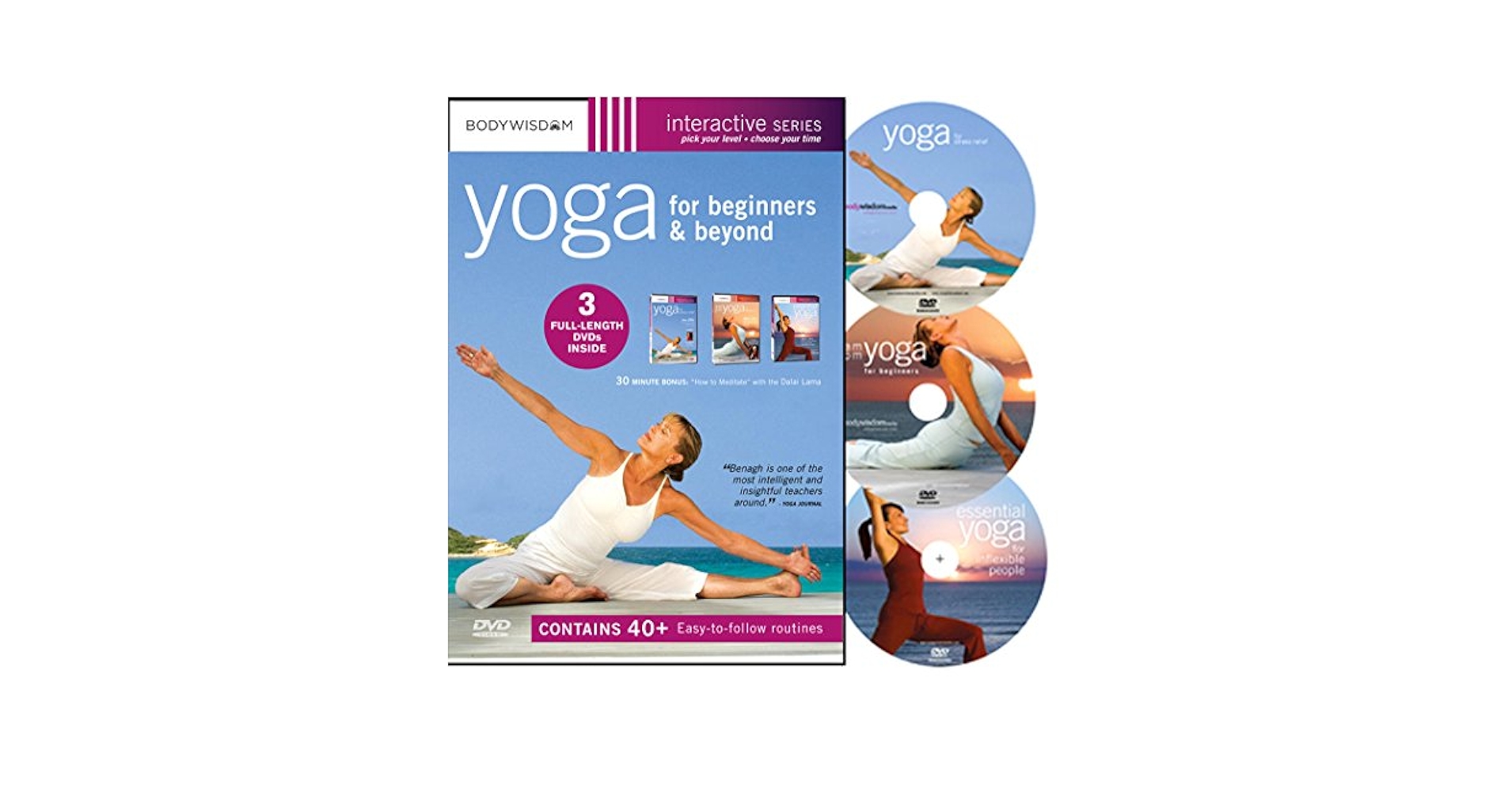 Amazon.com: Yoga for Beginners DVD Deluxe Set with 40+ Yoga