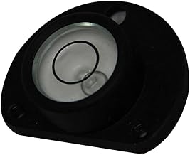 DOITOOL Ferramenta manual de nível de bolha de metal preto, dispositivo de medição de nível de bolha redondo nível de bolha nível de bolha de liga de alumínio nível de linha de liga de alumínio fio de liga de alumínio