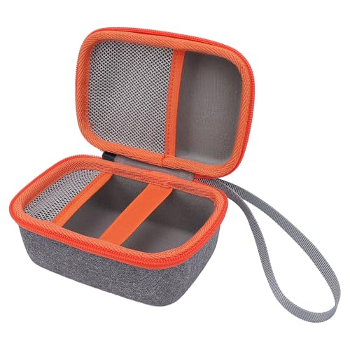 Caso de Transporte Duro para el Reproductor de Música de Audio de Mini Kids Tiene hasta 36 Cartas y Audiolibro, Nylon + Eva, Gris Orange