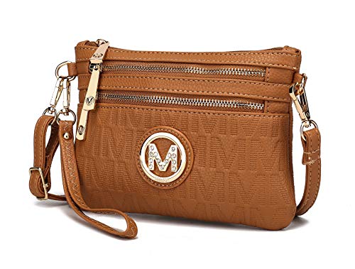 Image of MKF Collection Crossbody Bag for Women, American Flag Shoulder Bag, Vegan Leather Wristlet Bag Handbag Purse by Mia K