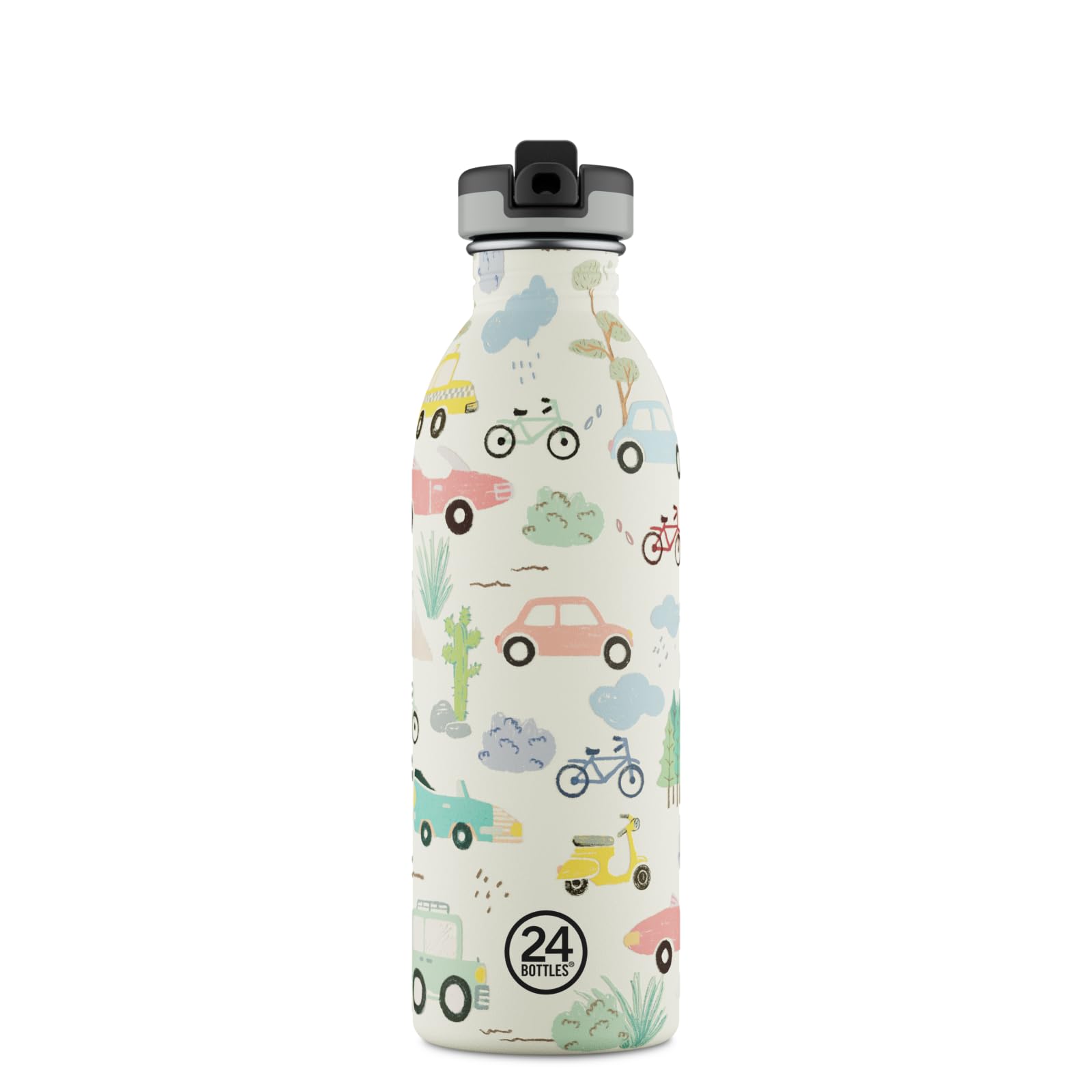 24Bottles Adventure Friends Stone - Kids Collection - Urban Bottle 500 Ml With Sports Lid - Adventure Friends (24B935)