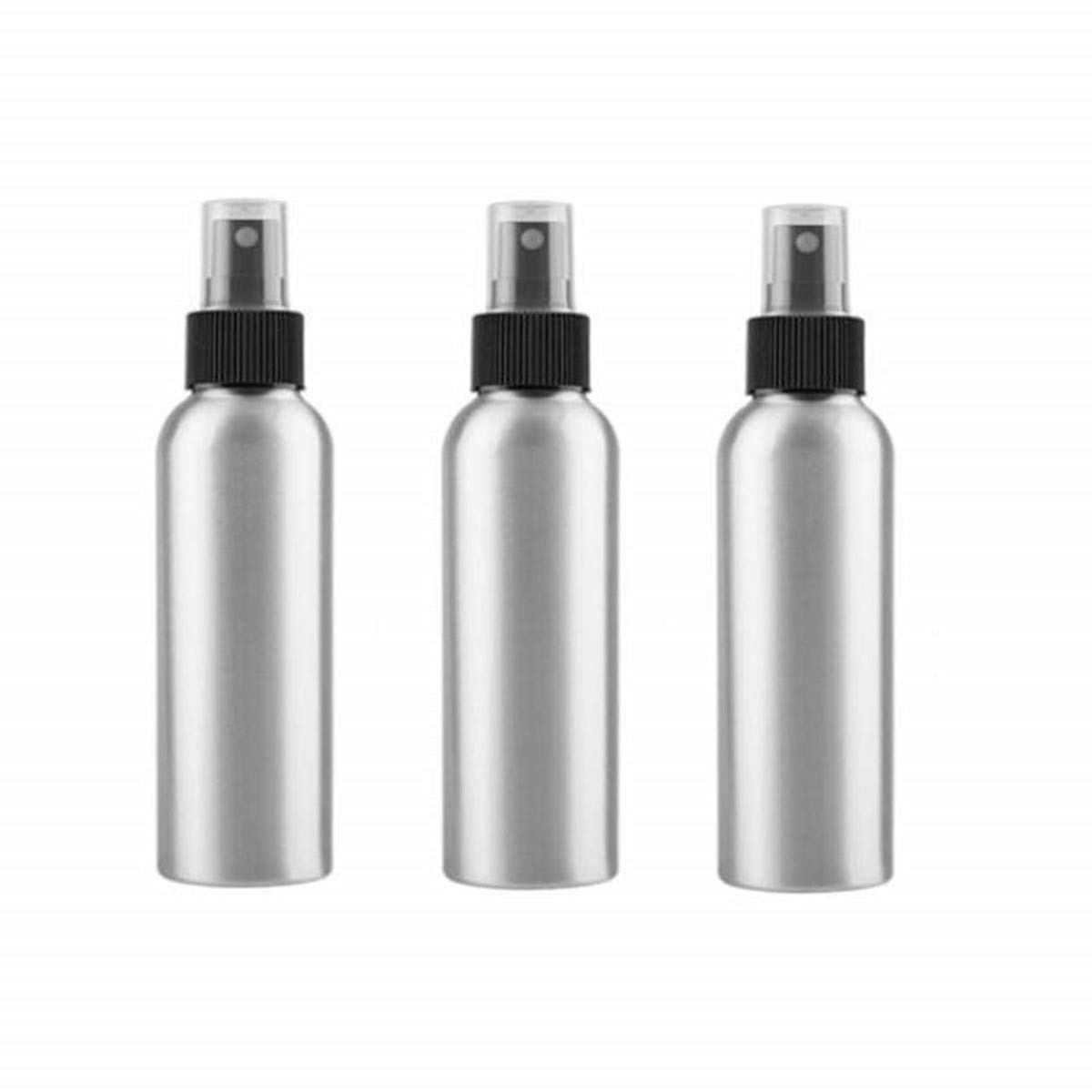 FRCOLOR 3pièces Flacons Aluminium Avec Vaporisateur Bouteilles Rechargeables De Voyage Pour Parfum Et Liquides Blanc