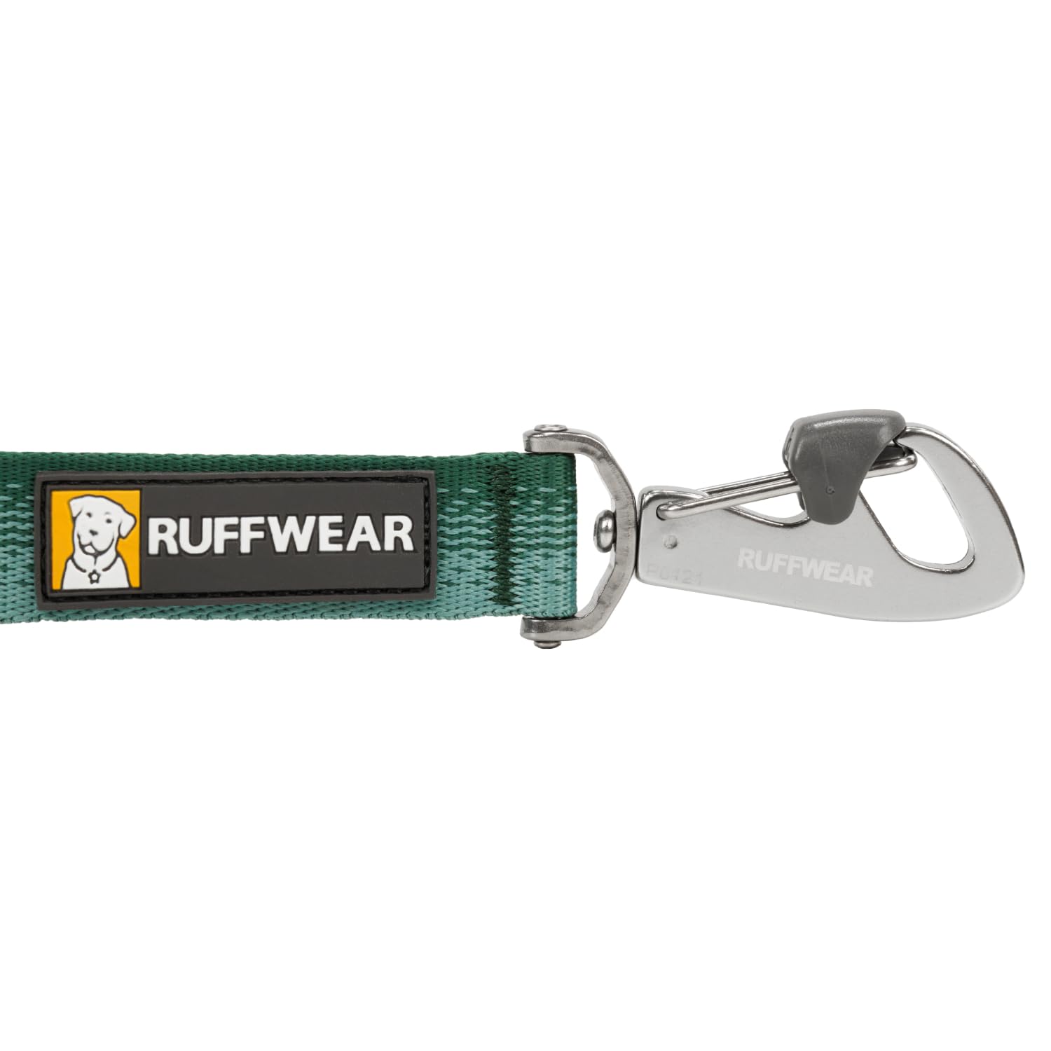 RUFFWEAR Guinzaglio per cani Switchbak, Guinzaglio a doppia estremità per cani, Guinzaglio per cani regolabile e robusto, Guinzaglio da addestramento per cani a mani libere da tenere River Rock Green