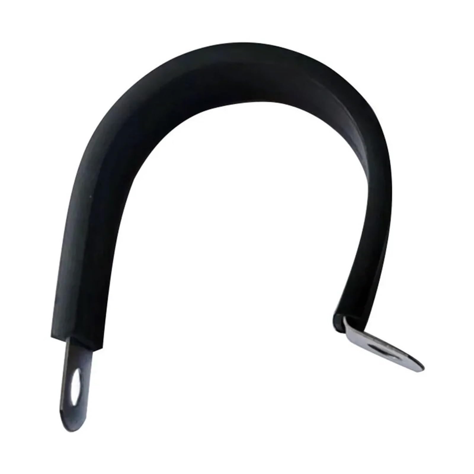 Clip a P in acciaio inox, con rivestimento in gomma, fascette per cavi, per hardware domestico