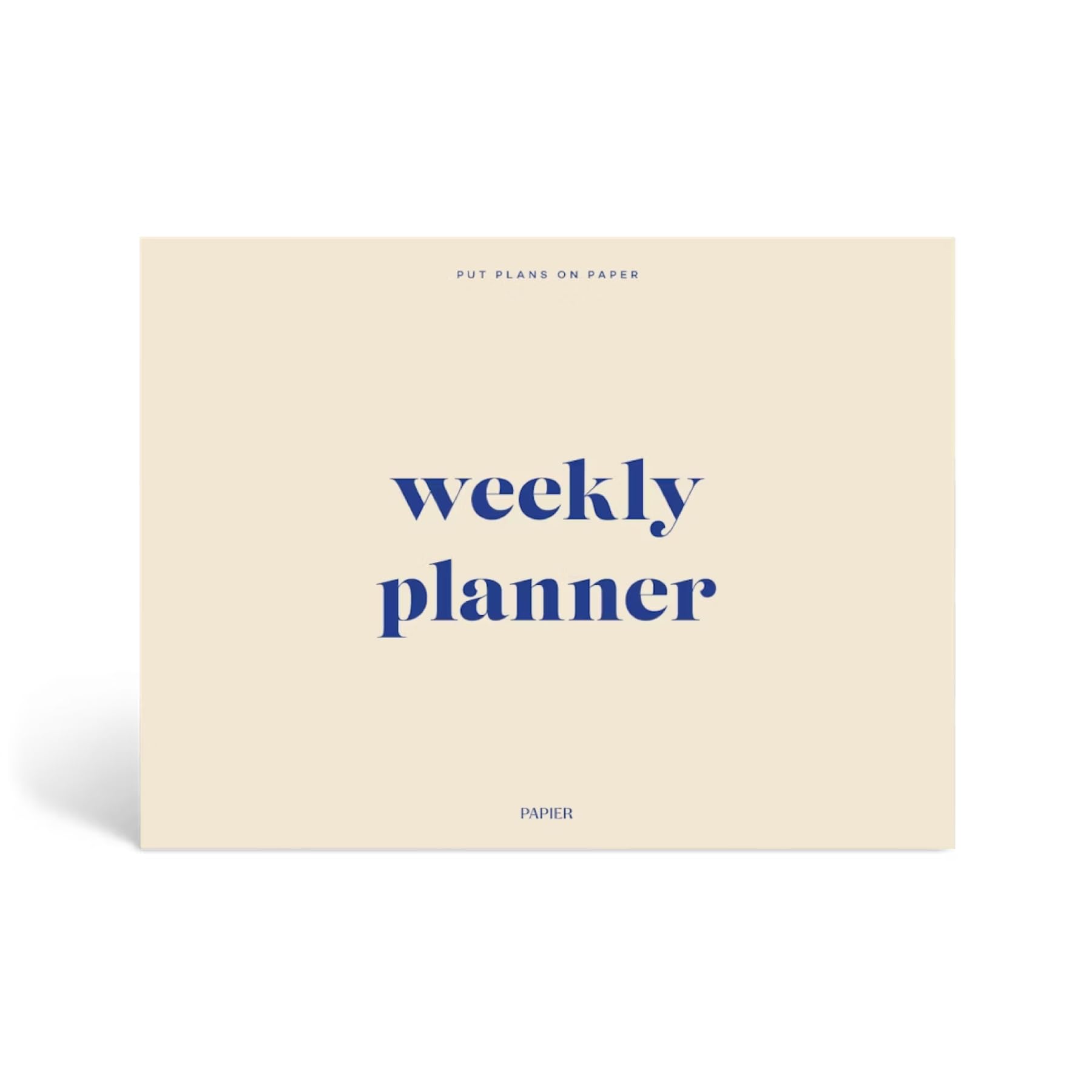 Papier Joy - Planificador semanal de escritorio, rosa, 1 página por semana, sección de plan semanal y notas de la próxima semana, diseño de arranque, artículos esenciales de oficina, 52 hojas, sin