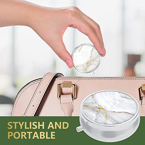 Image of Pill Box, Small Pill Case for Purse & Pocket, Travel Medicine Organizer | Cute Travel Medicine Organizer, Portable Medicine Container Holder to Hold Vitamins, Medication, Fish Oil & Supplement