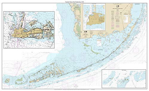 Florida Keys 2014 - Nautical Map Florida - Custom Print - 1:80000 - Reprint