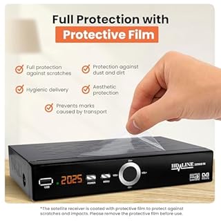 Hd-line 20900 Ricevitore Satellitare DVB S2 per satelliti digitali SAT (DVB-S/S2, HDMI, SCART, 2 x USB 2.0, Full HD 1080p) (preprogrammato per Astra Hotbird e Türksat)