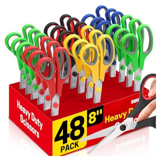 BURVAGY Bulk Scissors with Comfort Grip