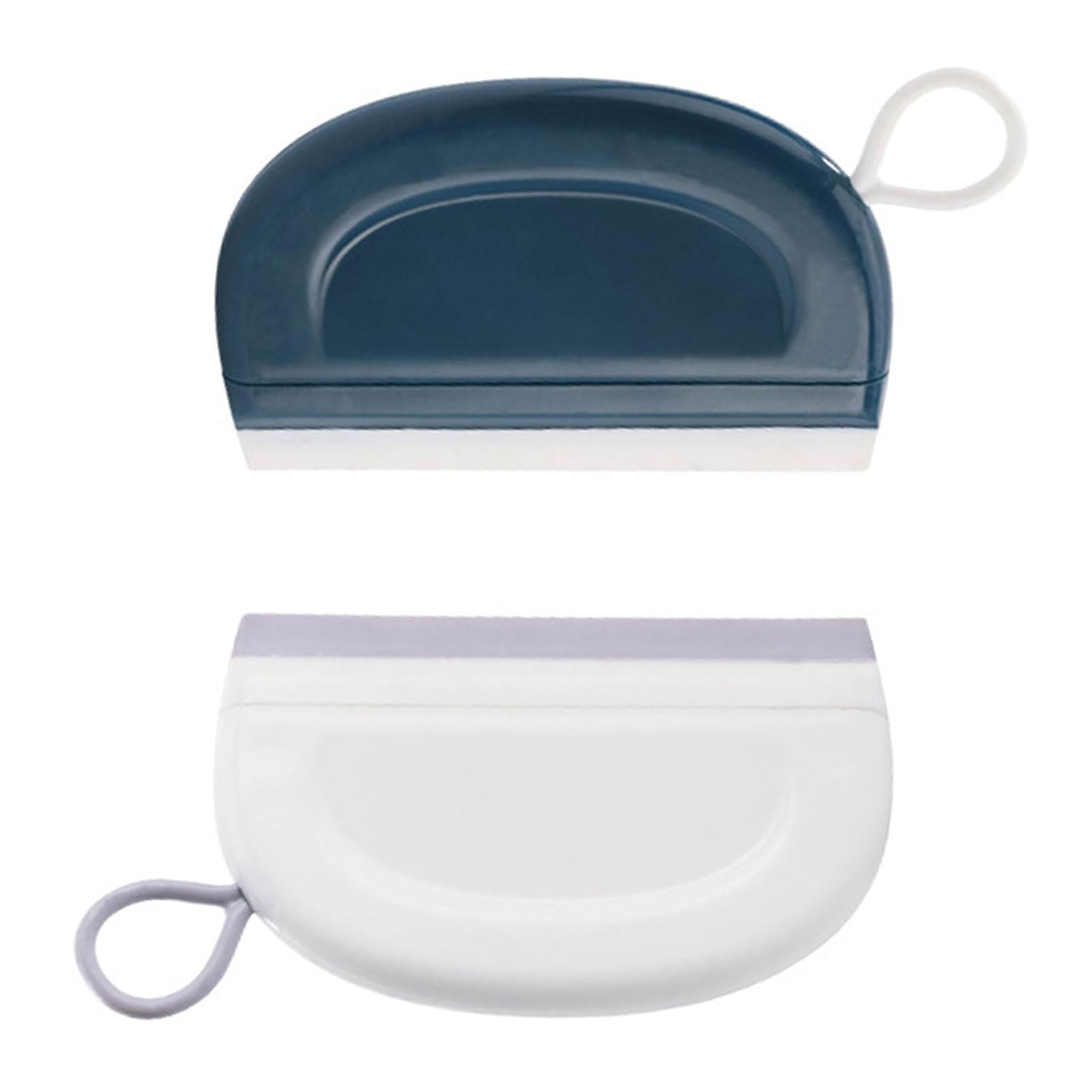 2 x Shower Squeegee, Shower Scraper, Shower Squeegee Mini, Window Squeegee Flexible Silicone Window & Glass Wiper for Shower Doors, Bathroom, and Kitchen