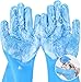 GZGYNADAST 2pcs Dog Washing Gloves and Dog Bath Brush, 2-in-1 pet Shower Set | Suitable for Dogs, Cats, Bath Massage, and pet Grooming