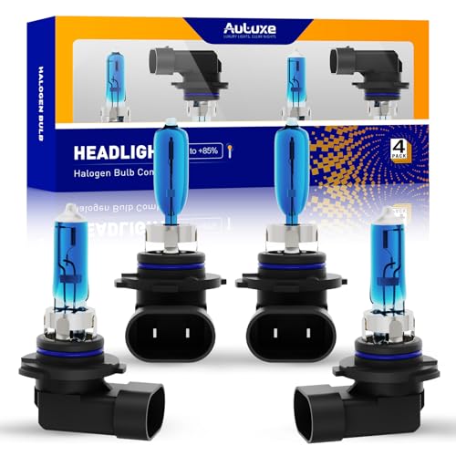 Image of Compatible with Toyota Highlander 2000-2007 Halogen Headlight Bulb Combo - 185% Brighter 5000K White High /Low Beam, Plug and Play, 4-Pack