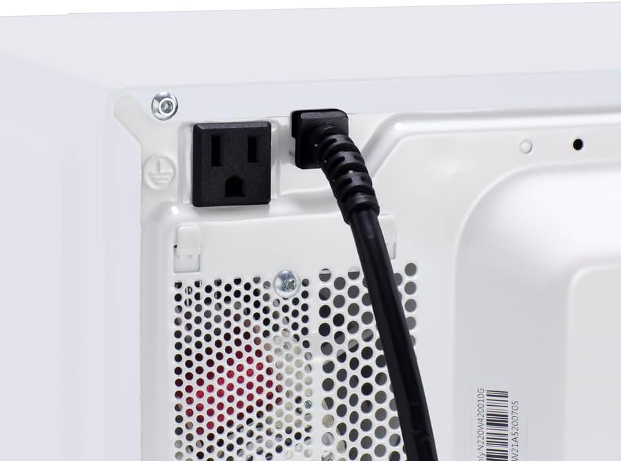 Summit Refrigerator Freezer and Microwave Combination, Breakroom, With USB Ports and Allocator, White- MRF34WA (Right Hand Door)