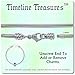 Timeline Treasures European Charm Bracelet for Men and Women, Fits Bead Charms, Stainless Steel Snake Chain, 10 Inch Classic