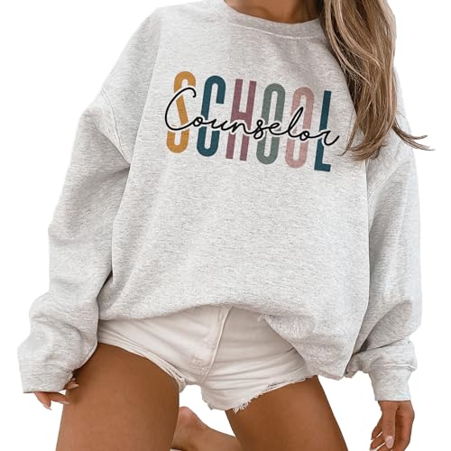 Aurlex Tees School Counselor Multicolor Sweatshirt - Future Guidance Counselor - School Student Graduation Gifts For Women - Counseling Sweater - Unisex Graphic Sweatshirt3