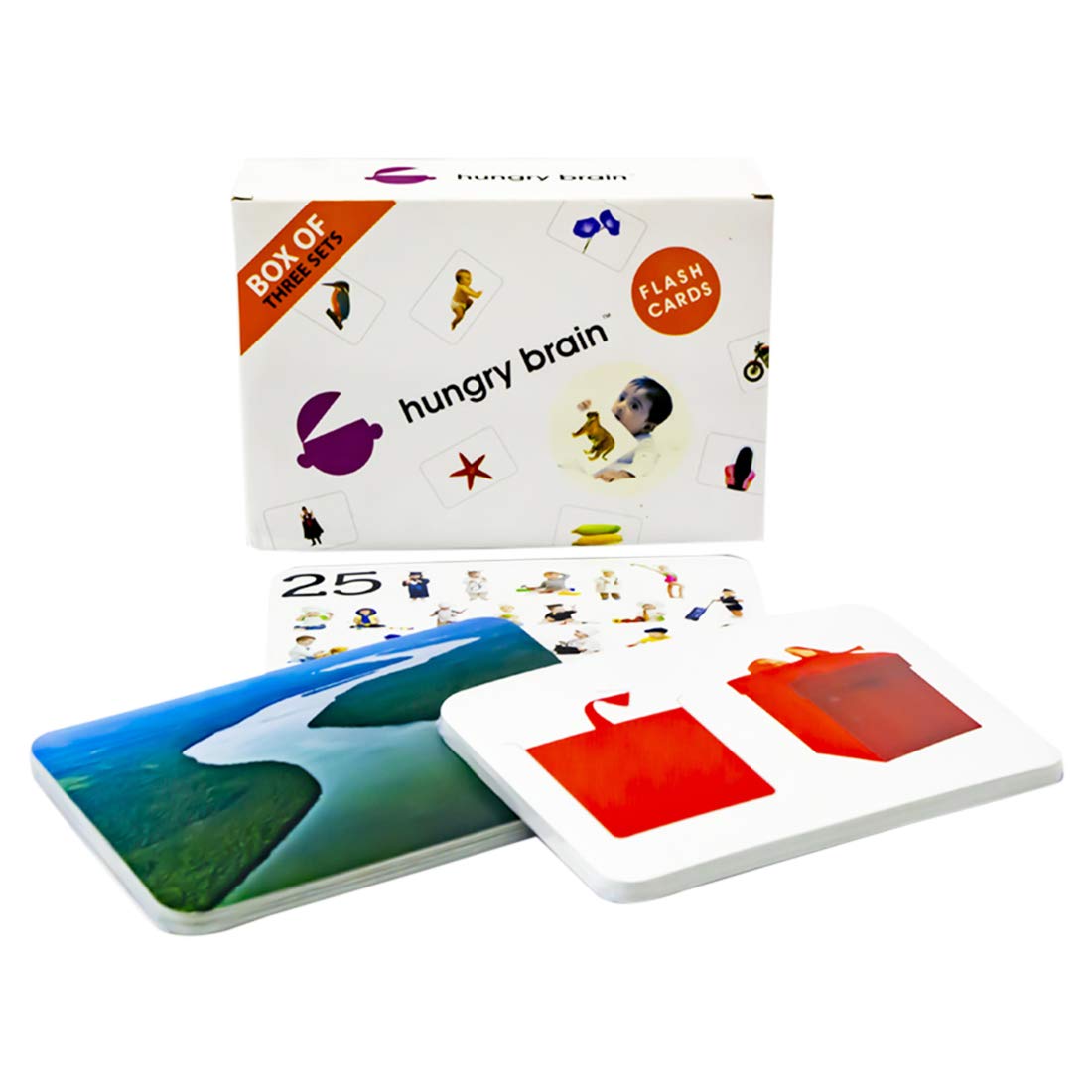 Buy hungry brain 3 Set of Combo Flash Cards for Babies and Infants for