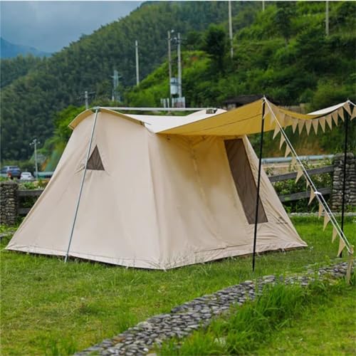 Carpa de camping para 2 personas color beige miniatura 3