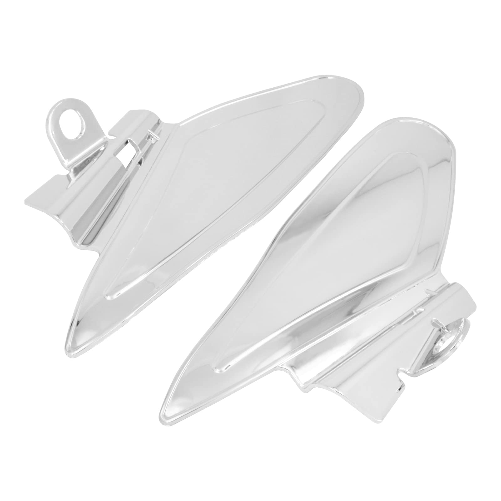 Motorcycle Saddle Heat Shields Air Deflector Fit for Indian Chief Classic Vintage Chieftain 2014-2022 Chrome