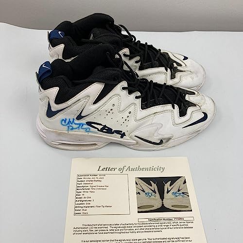 Charles Barkley 1990's Game Used Signed Sneakers Shoes JSA COA - Sports Memorabilia
